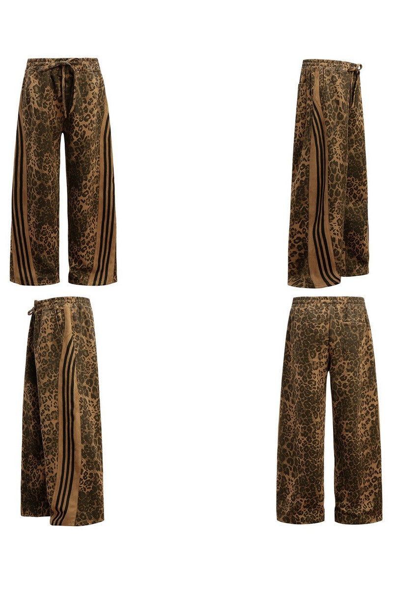 Leopard Stripe Utility Pants - EU Only