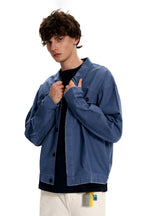 French Blue Shirt Jacket