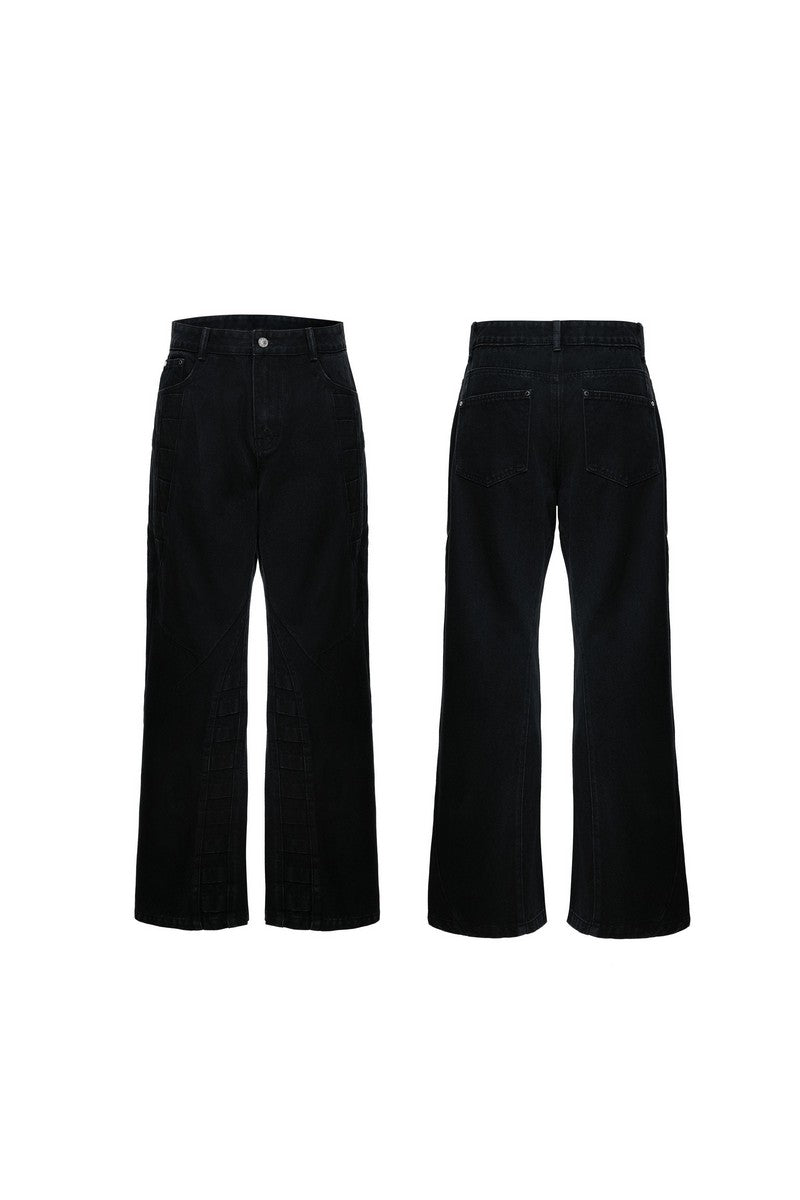 Washed Spine Detail Jeans