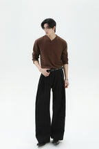 Thermal V-Neck Long Sleeve Tee