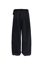 Pleated Jacquard Camo Trousers