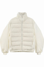 Fur Collar PU Puffer Jacket