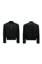 Textured Pearl Button Jacket