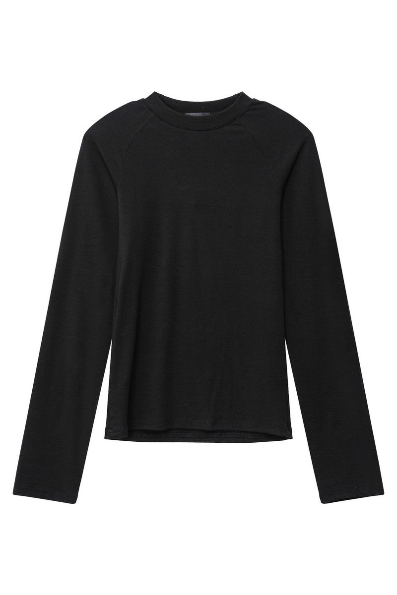 Tencel Fitted Raglan Long Sleeve Tee