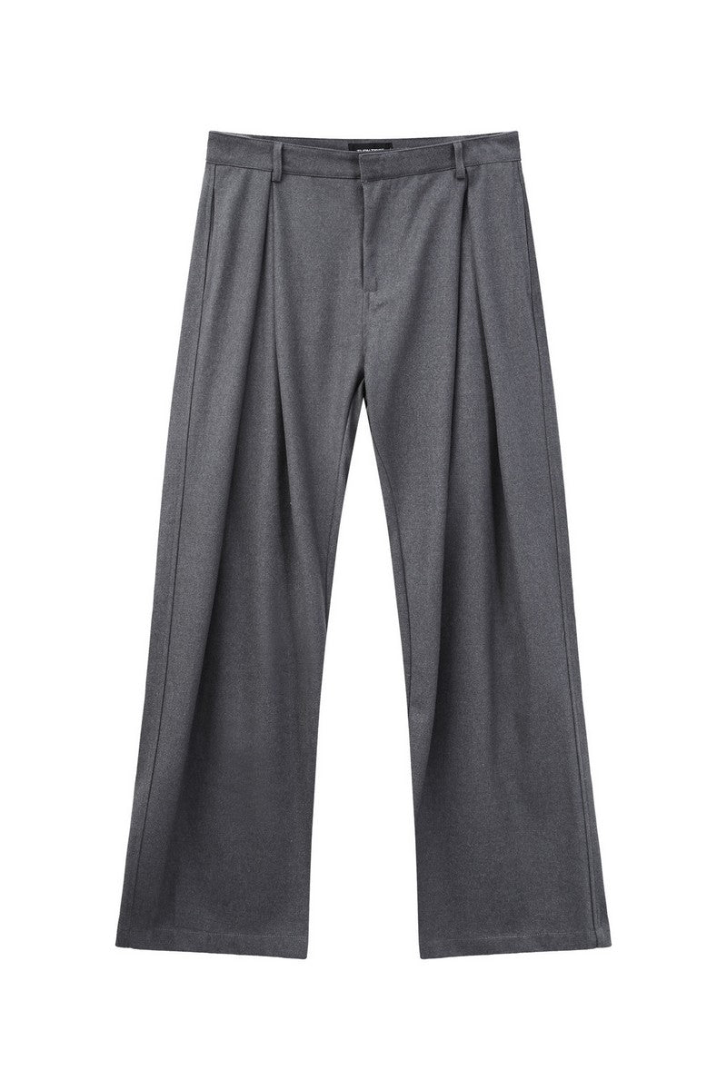 Old Money Pleated Wool Trousers
