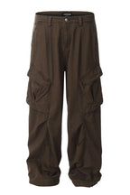 Multi Pocket Wide Cargo Pants