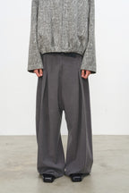 Reversible Pleated Drop Crotch Pants