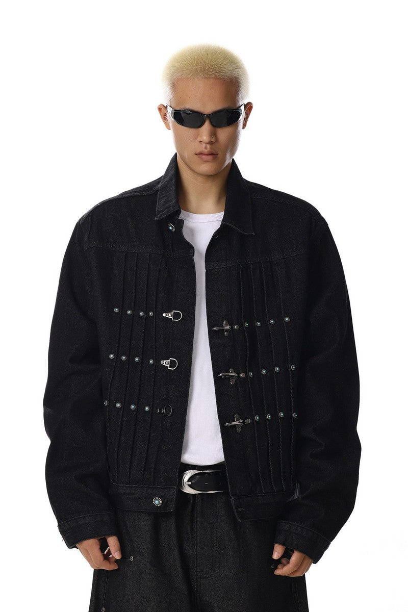 Vintage Buckle Denim Jacket