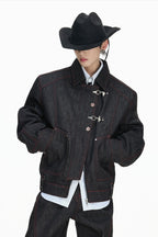 Okayama Raw Denim Bomber Jacket