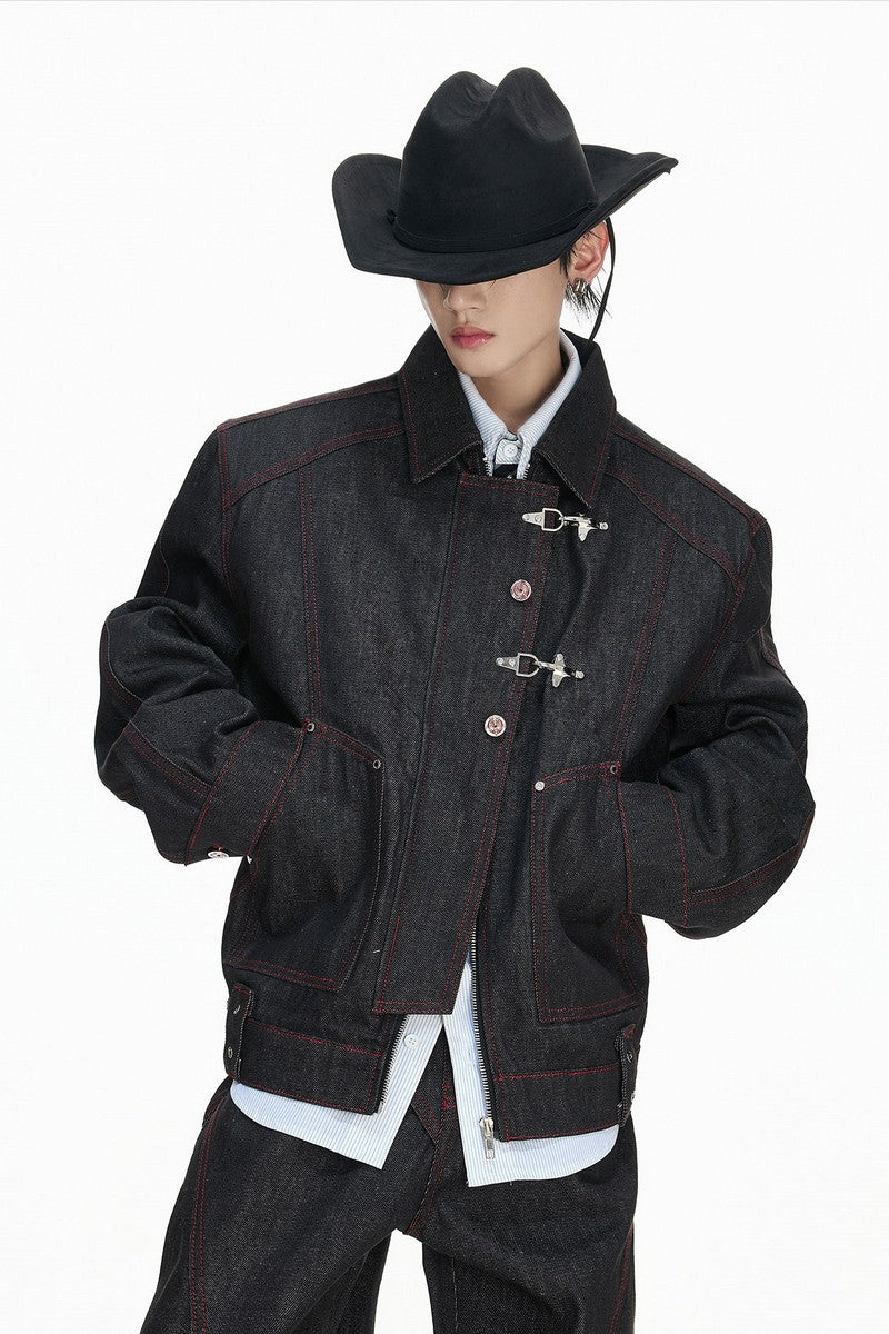Okayama Raw Denim Bomber Jacket