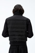 Lightweight Ribbed Collar Puffer