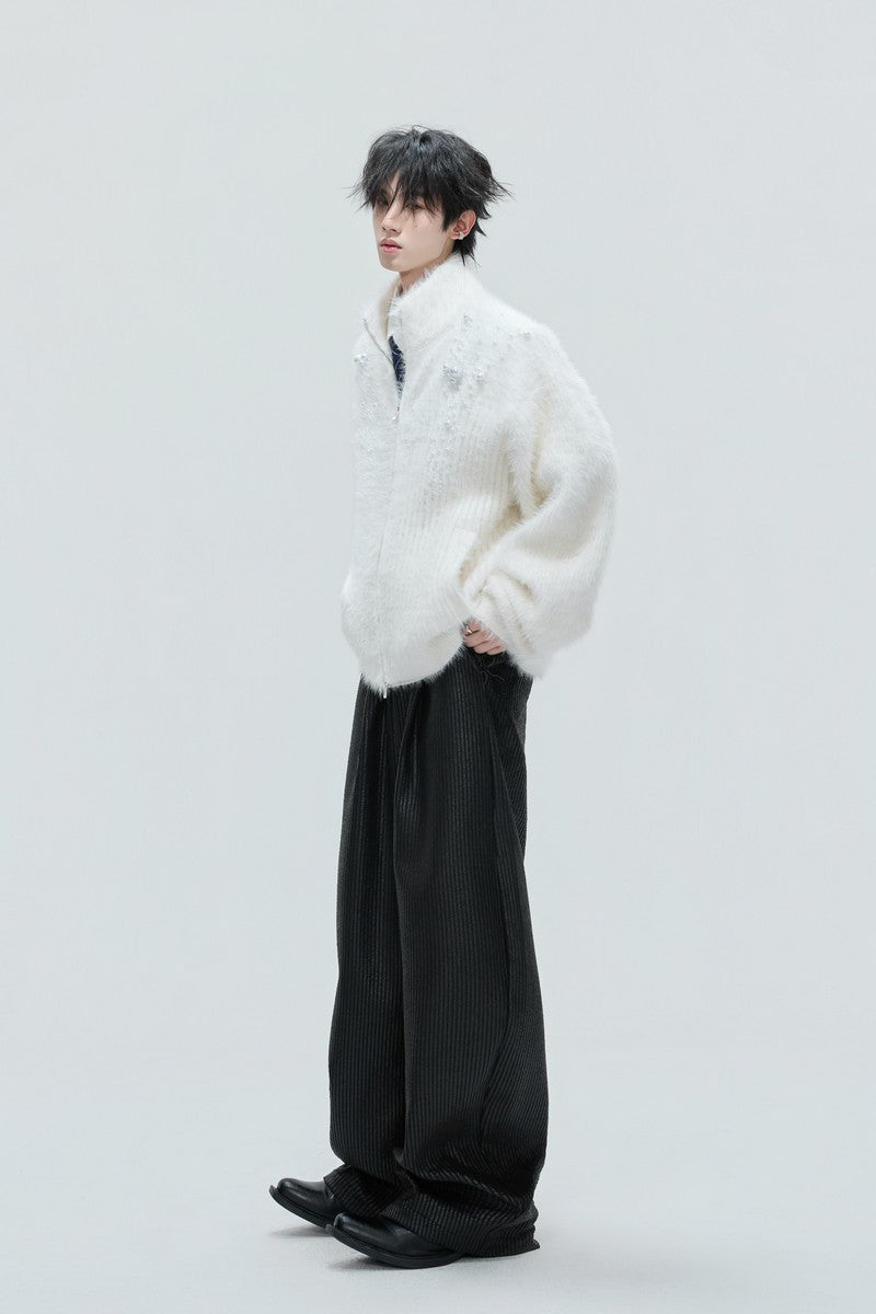 Pearl Fleece Knit Cardigan - EU Only