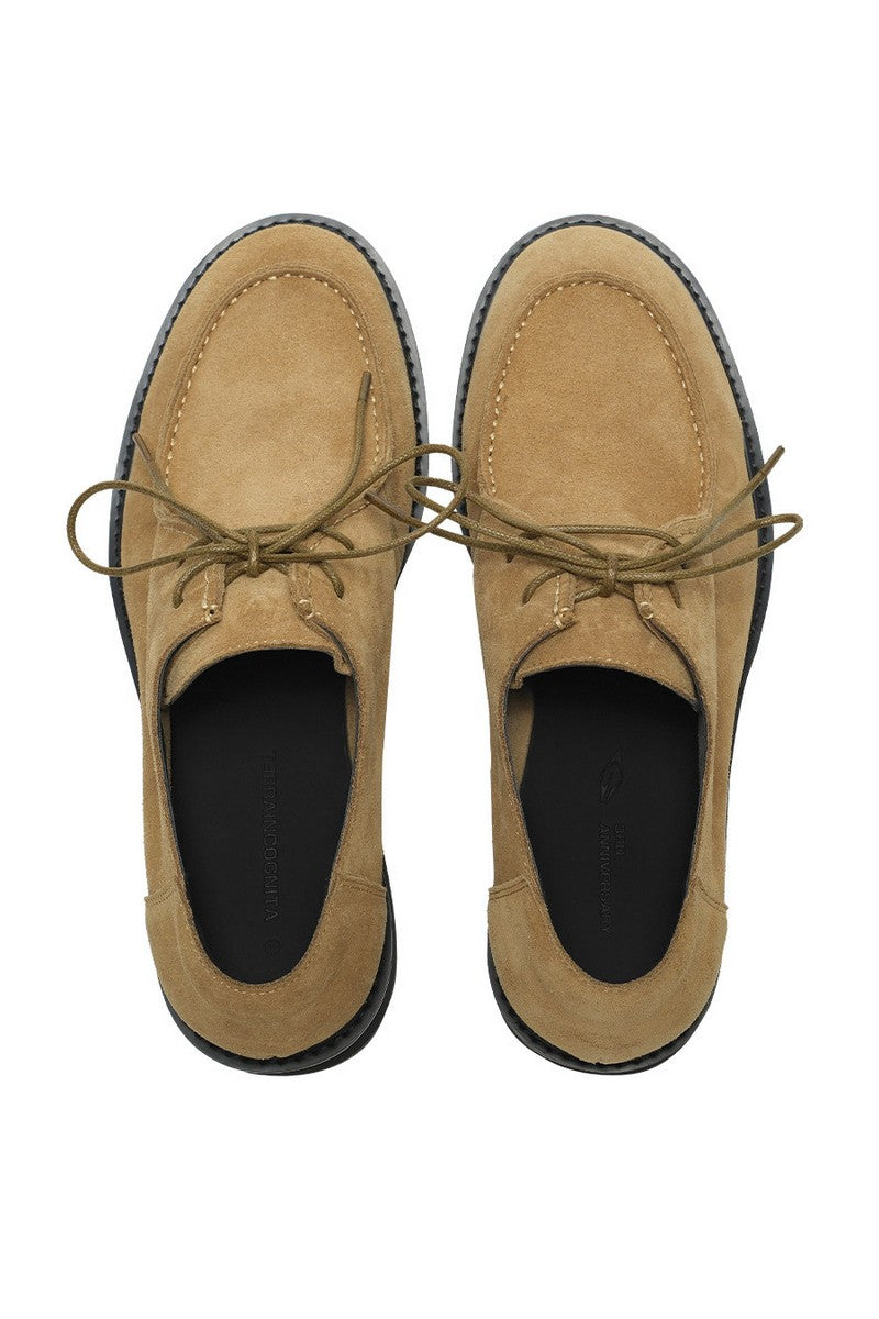 Suede Moc Derby Shoes