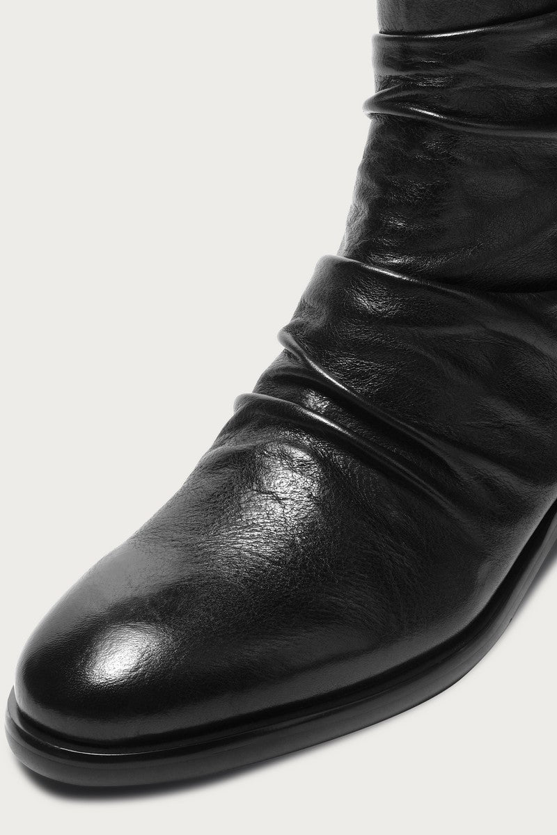 Wrinkled Horsehide Chelsea Boots