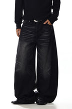 Curved Whisker Jeans