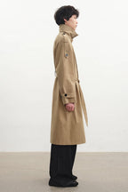 Belted Epaulet Trench Coat