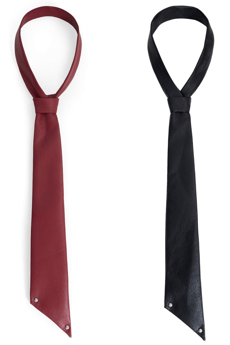 Cracked Leather Tie