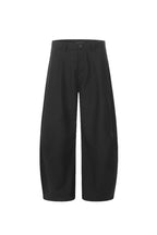 Curved Pleated Trousers