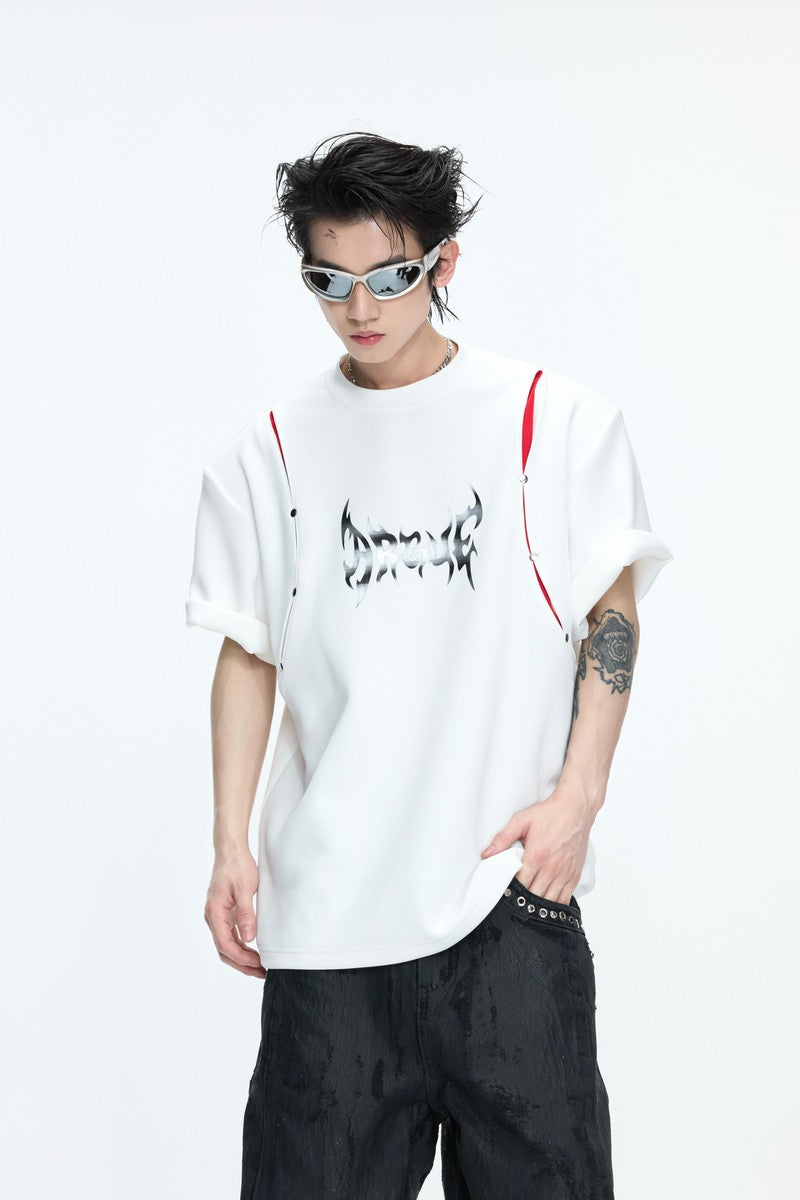Deconstructed Print T-Shirt