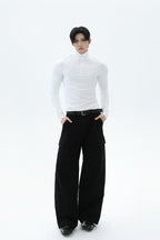 Stretch Dry-Fit Mock Neck Tee