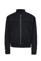 Stand Collar Wool Jacket