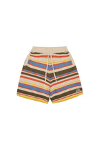 Color Stripe Knit Shorts