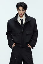 Deconstructed Utility Cropped Jacket