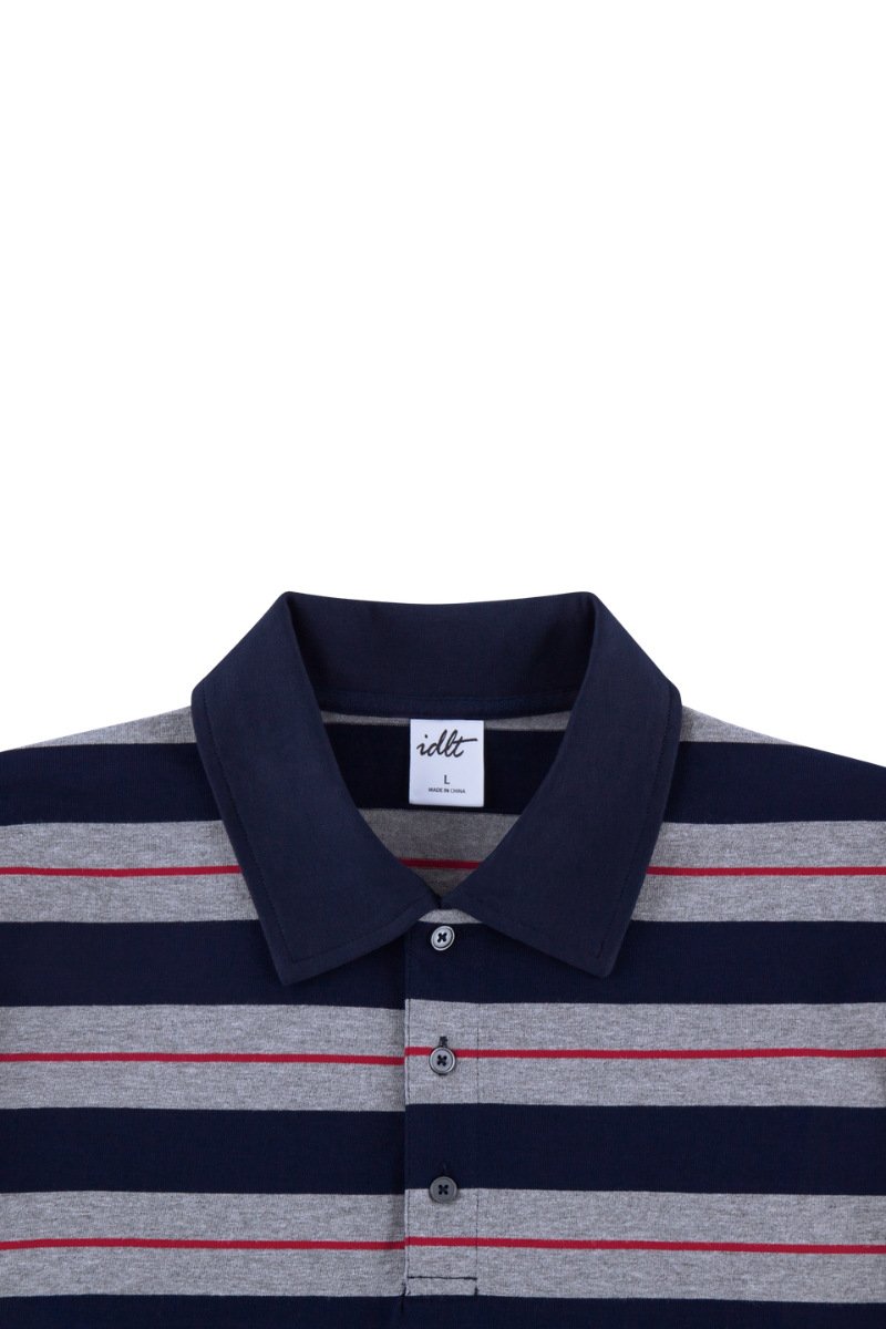 Heavyweight Striped Polo Tee - EU Only