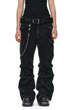 Washed Corduroy Cargo Pants