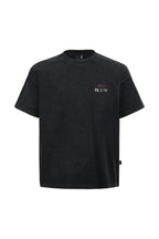 Vintage Washed Boxy Tee — Black front