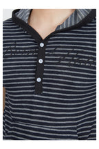 Striped Fitted Hooded Tee — gallery