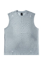 Sweat-Reactive Leopard Training Tank — Heather Grey front