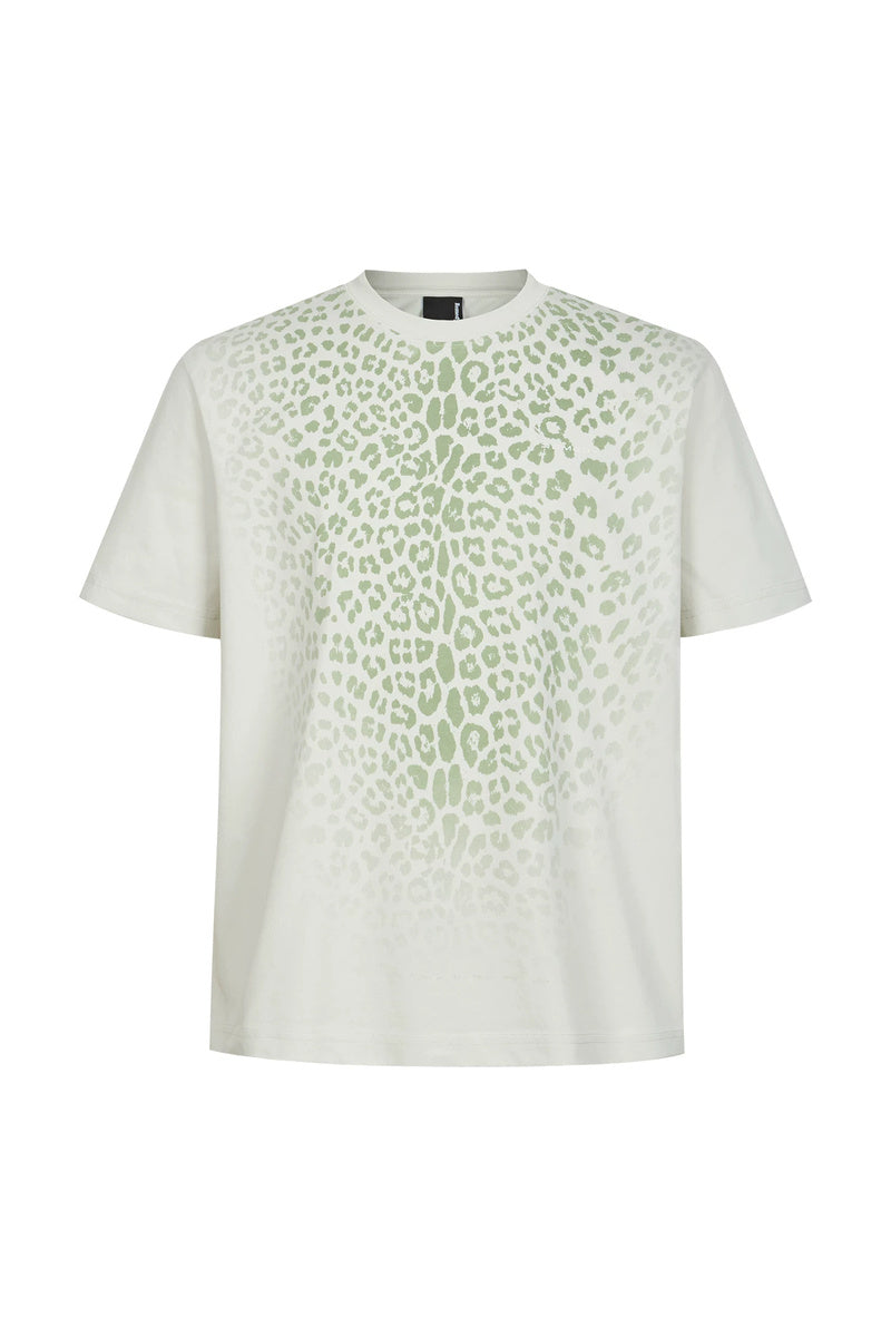 UV-Reactive Leopard Quick-Dry Tee — Mint Green front