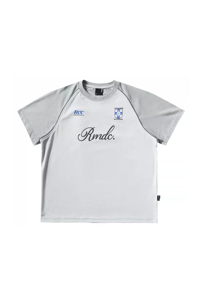 Retro Raglan Sports Jersey — Grey front