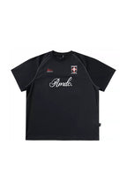 Retro Raglan Sports Jersey — Black front