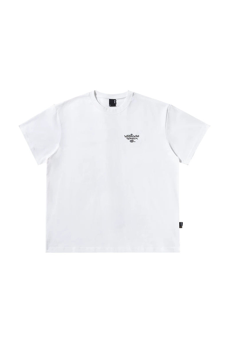 Cooling Quick-Dry Oversized Tee — White front
