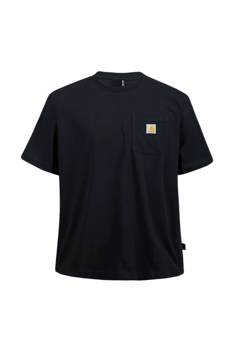 Cargo Pocket Streetwear Tee — Black front