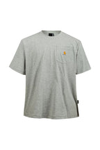 Cargo Pocket Streetwear Tee — Heather Grey front