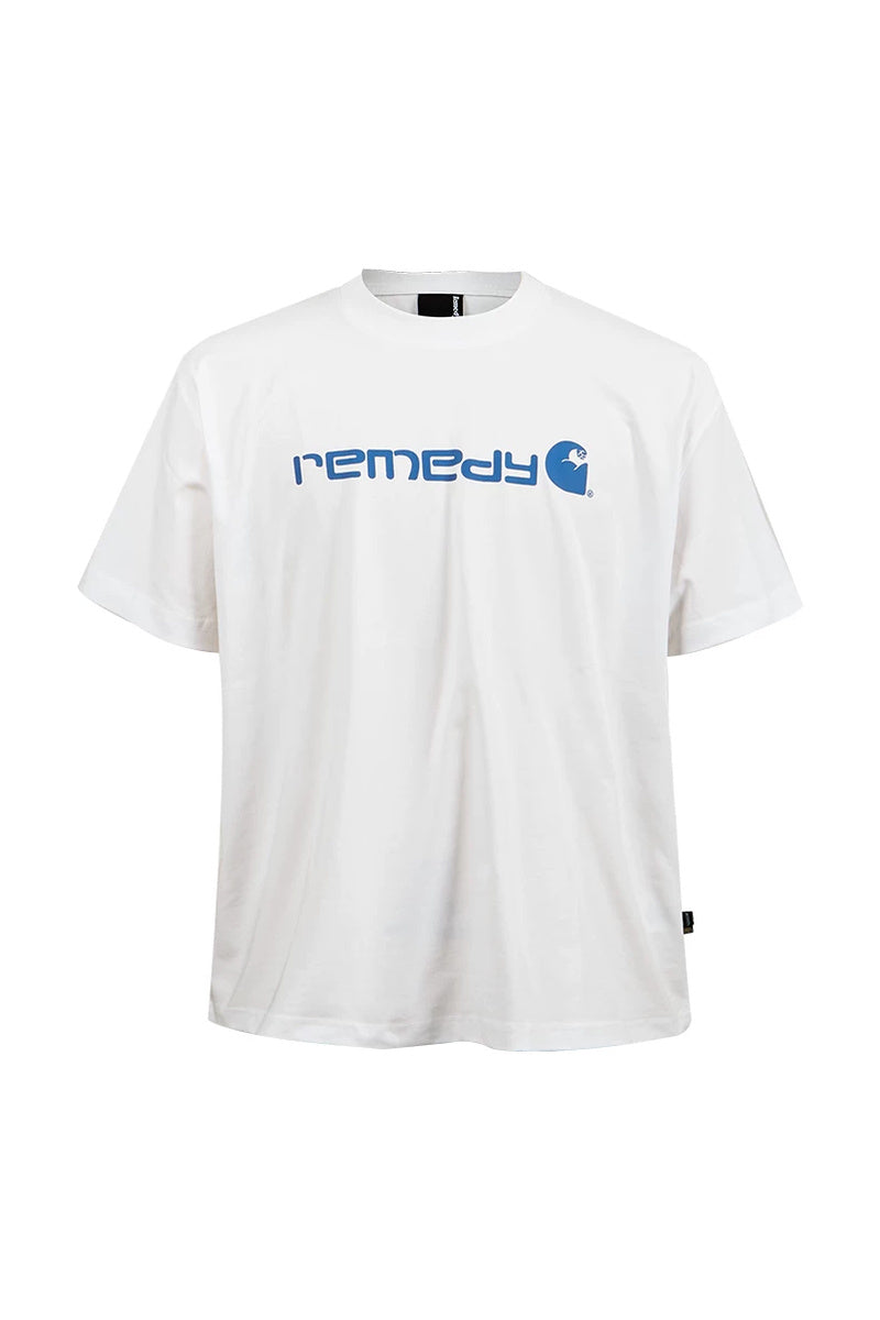 Graphic Oversized Streetwear Tee — White front