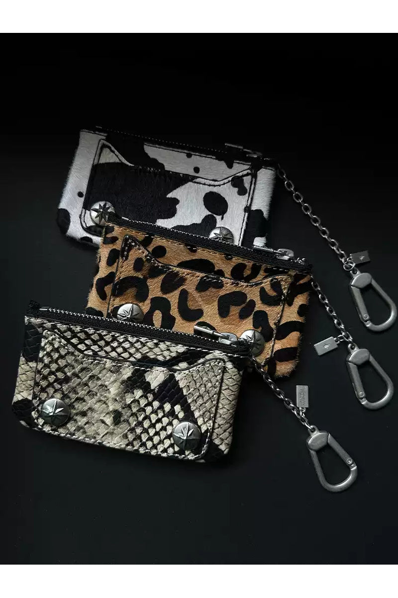 Snakeskin Pony Hair Cardholder — gallery