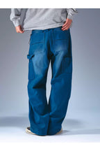 Washed Wide-Leg Work Pants — gallery