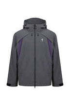 Technical Hooded Shell Jacket — Dark Grey front
