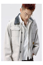 Leather Collar Workwear Jacket — cover
