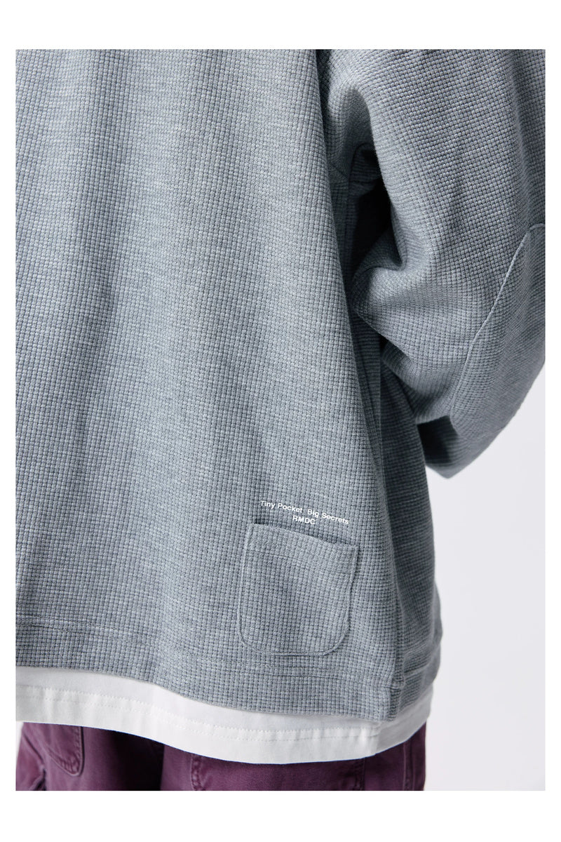 Waffle Layered Polo Longsleeve — gallery