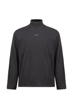 Fleece Mock Neck Sweatshirt — Dark Grey front
