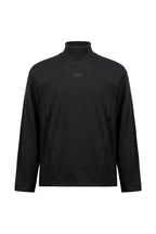 Fleece Mock Neck Sweatshirt — Black front