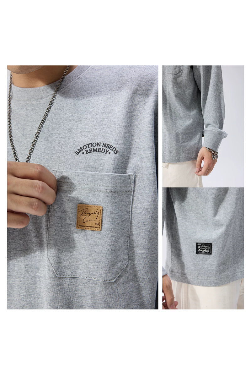 Graphic Cargo-Pocket Longsleeve Tee — gallery
