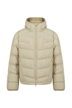 Packable Hooded Down Jacket — Apricot front
