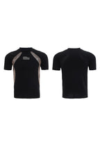 Colorblock Textured Fitted Tee