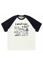 Pastel Dog Sketch Raglan Tee
